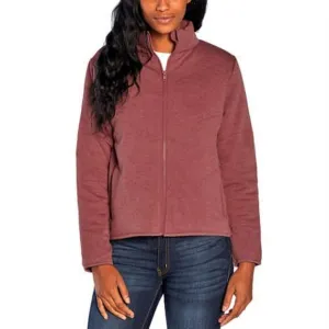 NWT Three Dots Cozy Midweight Insulated Quilted High Low Hem Zip Jacket