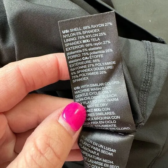 NWT WHBM AURA Short-Sleeve Sculpting Sheath LBD Sexy Dress Size 0P