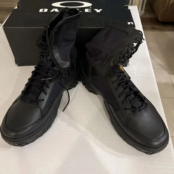 OAKLEY 8&quot;‎ FIELD ASSAULT - BLACK LEATHER TACTICAL BOOTS 11194-001 Size 10