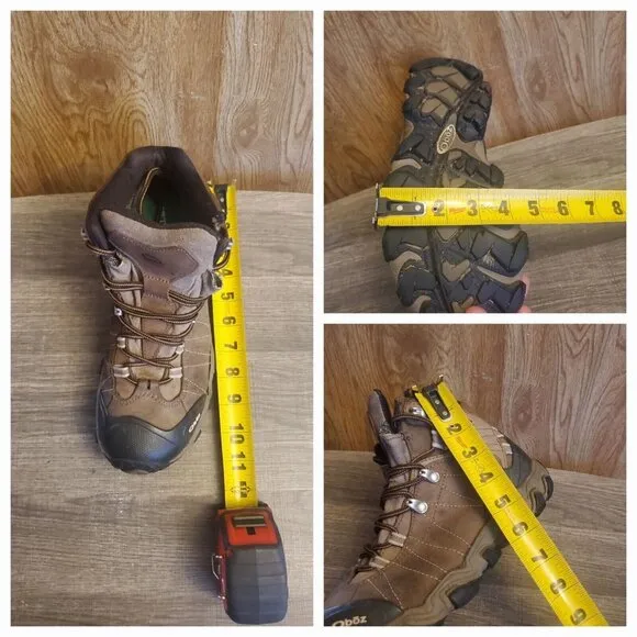 Oboz Bridger Mid B-Dry Waterproof Hiking Boots Womens Size 10.5 Brown