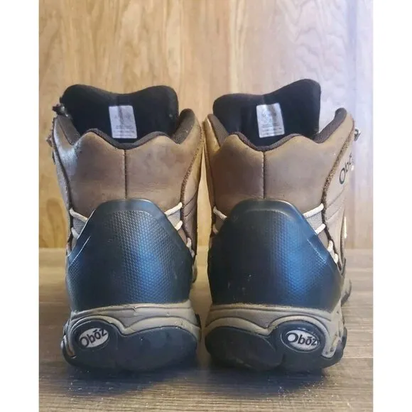 Oboz Bridger Mid B-Dry Waterproof Hiking Boots Womens Size 10.5 Brown