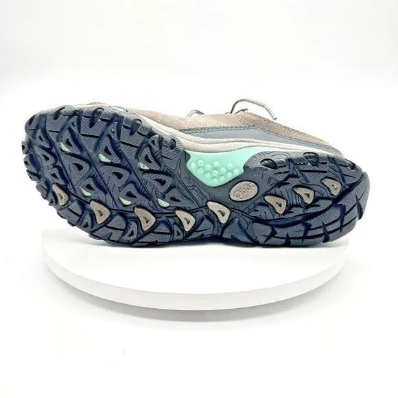 Oboz Women's Sapphire Low B-Dry Waterproof Hiking Shoes Size 6.5 Gray Blue