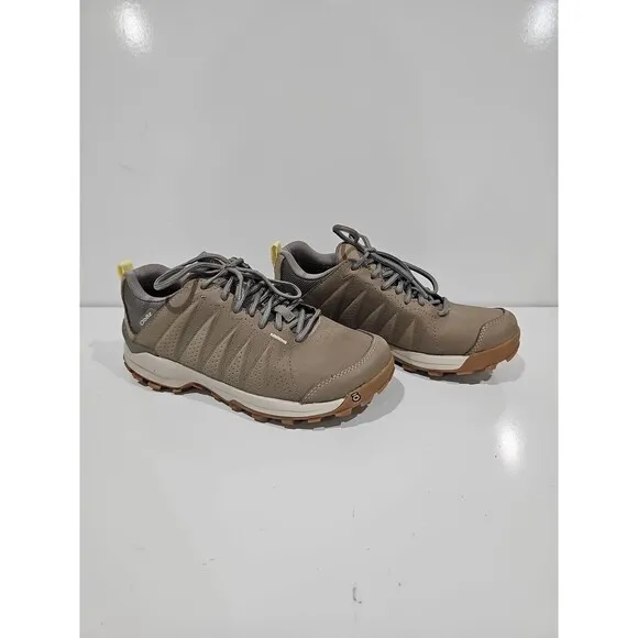 Oboz Womens Sypes Low Leather B-Dry Hiking Shoes Sneakers Size 6.5 US
