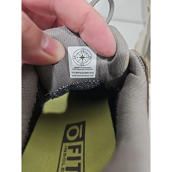 Oboz Womens Sypes Low Leather B-Dry Hiking Shoes Sneakers Size 6.5 US