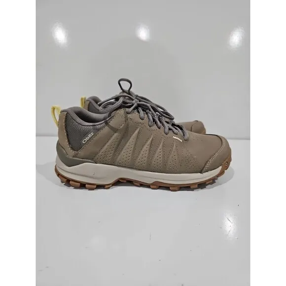 Oboz Womens Sypes Low Leather B-Dry Hiking Shoes Sneakers Size 6.5 US