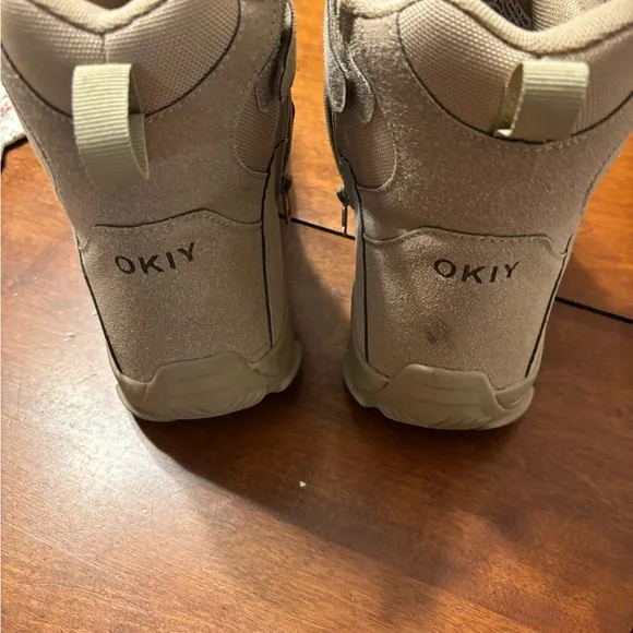 OKIY Men's Military Tactical Work Boots Hiking Motorcycle Combat Boots Response