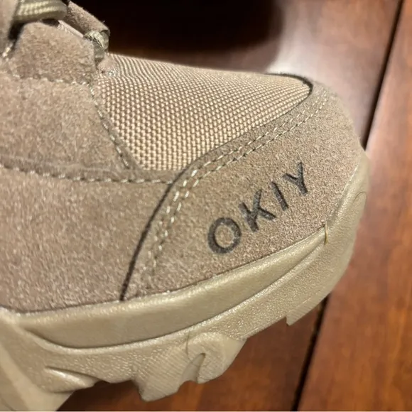 OKIY Men's Military Tactical Work Boots Hiking Motorcycle Combat Boots Response