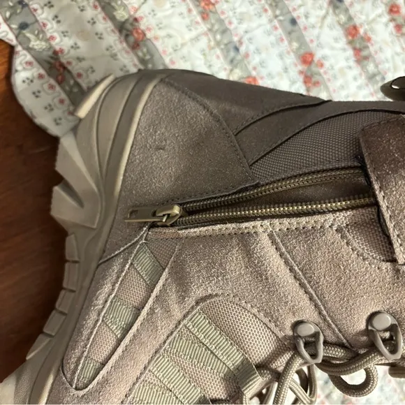 OKIY Men's Military Tactical Work Boots Hiking Motorcycle Combat Boots Response