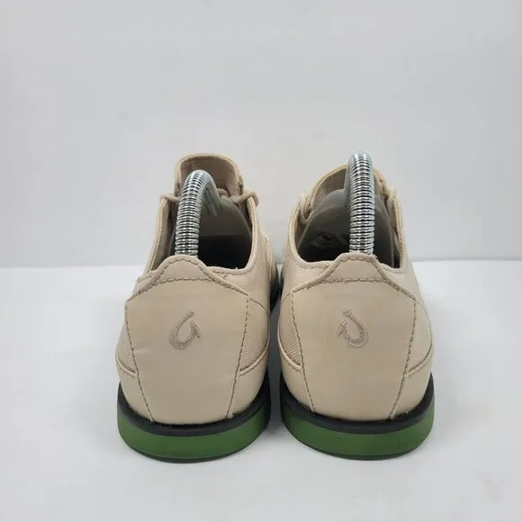 Olukai Honolulu Lace Mesh Men's Cream Casual Shoes US Size 8.5