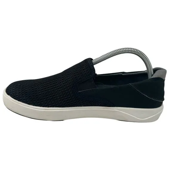 OluKai Lae'Ahi Mens Size 8 Black Casual Slip On Sneaker Shoes