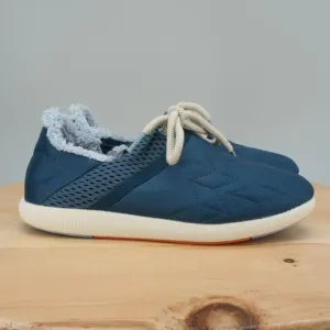 OluKai Mahiki Womens Size 8 Shoes Moonlit Ocean Faux Shearling Lined Slip-On