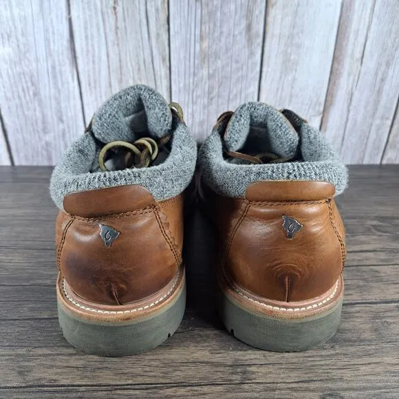 Olukai Mauna Lalo Wool Lined Leather Boot Shoes Men's Sz 11 Brown (GUC)