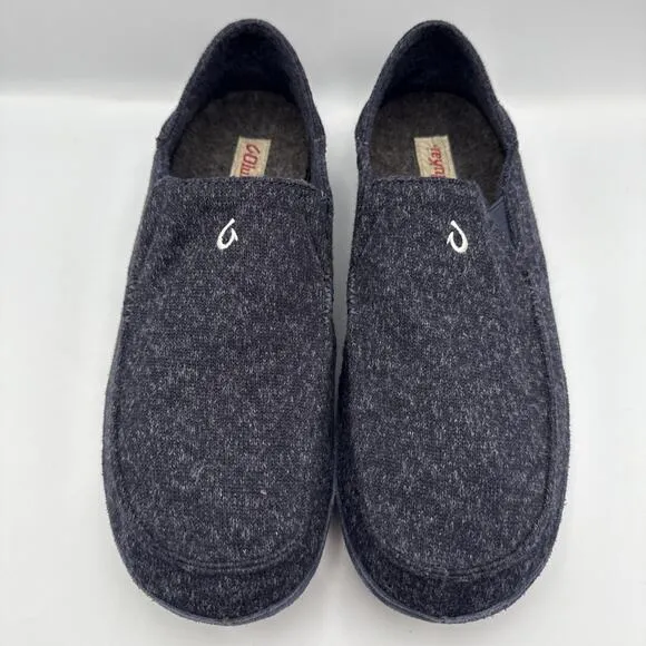 Olukai Moloa Hulu Slip On Casual Slippers Shoes Gray Men’s Size 13 M