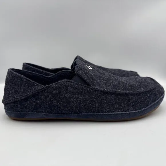 Olukai Moloa Hulu Slip On Casual Slippers Shoes Gray Men’s Size 13 M