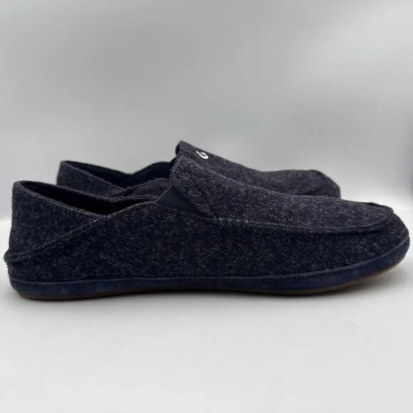 Olukai Moloa Hulu Slip On Casual Slippers Shoes Gray Men’s Size 13 M
