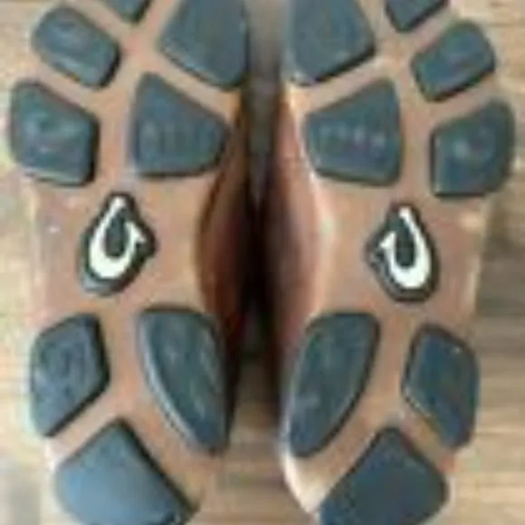 OluKai Moloa Mens Slip On Shoes Ray Toffee (?) Leather Size US M10 Comfort