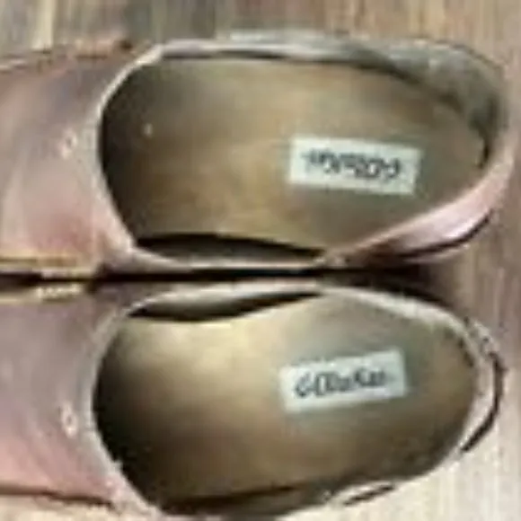 OluKai Moloa Mens Slip On Shoes Ray Toffee (?) Leather Size US M10 Comfort