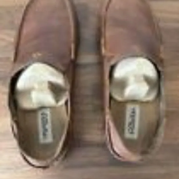 OluKai Moloa Mens Slip On Shoes Ray Toffee (?) Leather Size US M10 Comfort