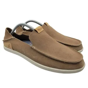 OluKai NaluKai Kala Slip On Mens 9.5 Brown Casual Shoes 10409-3619