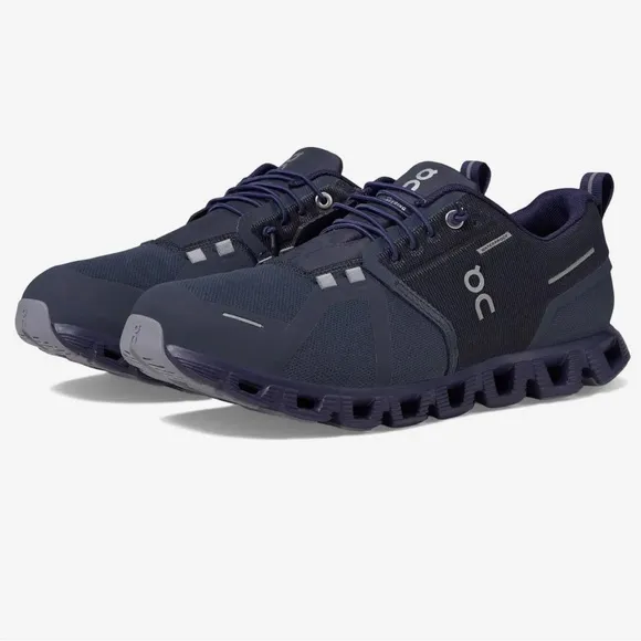 On Cloud 5 Waterproof Navy Ink Black Running Shoes