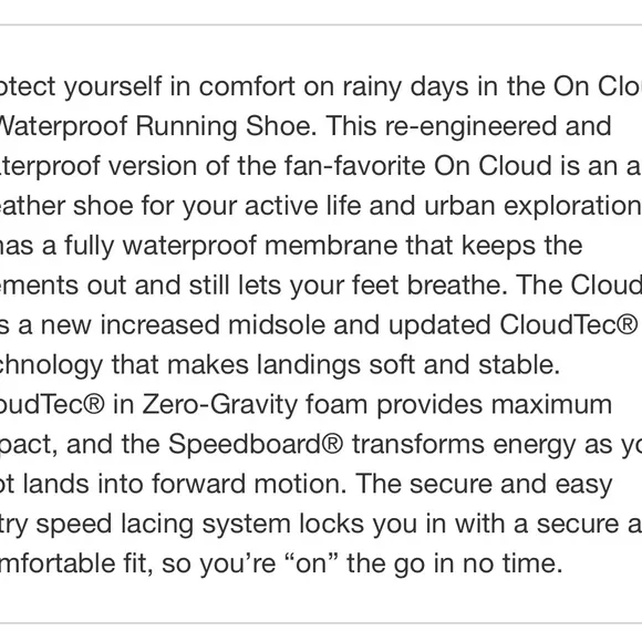 On Cloud 5 women’s running waterproof shoes black 8