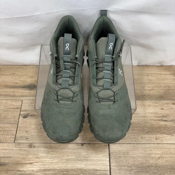 On Cloud Men's Hiking Shoes, Cloudrock Waterproof, Size 12 ,Olive Military Green