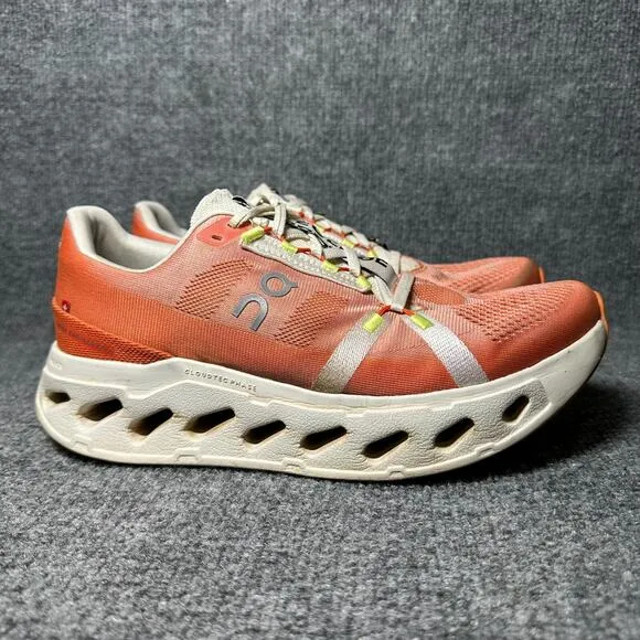 On Cloudeclipse 3MD30090914 Sneakers Mens US 9 Orange Low Top Running Shoes