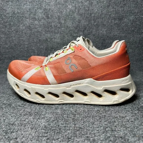 On Cloudeclipse 3MD30090914 Sneakers Mens US 9 Orange Low Top Running Shoes