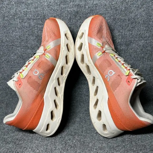 On Cloudeclipse 3MD30090914 Sneakers Mens US 9 Orange Low Top Running Shoes