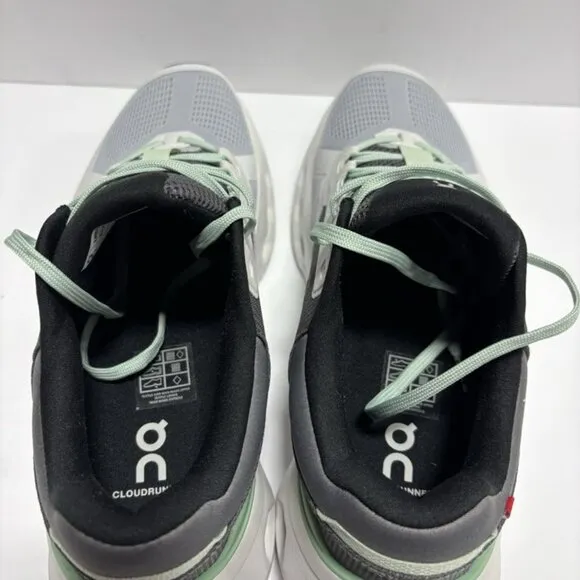 On Men’s Cloudrunner 2, Glacier/Sage Running Shoes, Size 8.5 M