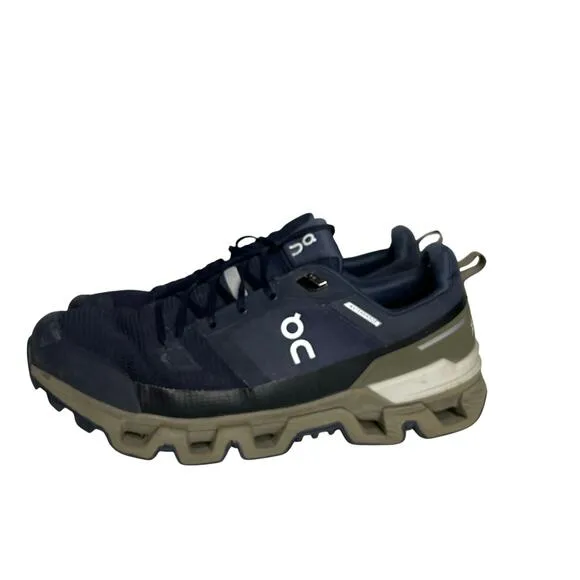 On Running Cloudwander Waterproof Navy Blue Trail Shoes Men's Size 11