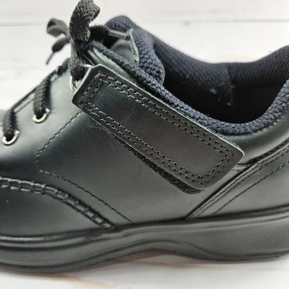 Orthofeet Black Leather Tie-less Loafer Comfort Walking Shoes Mens Size 10‎ 461