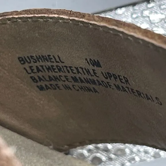Otbt Bushnell Sandals Womens Size 10 M Gold Strap Comfort Wedge Shoes