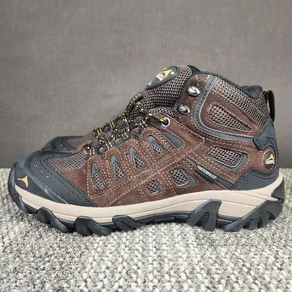 Pacific Mountain Blackburn Mid Men's Size 10 Brown Suede Waterproof Hiking Boots