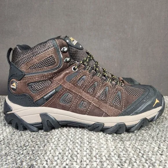 Pacific Mountain Blackburn Mid Men's Size 10 Brown Suede Waterproof Hiking Boots
