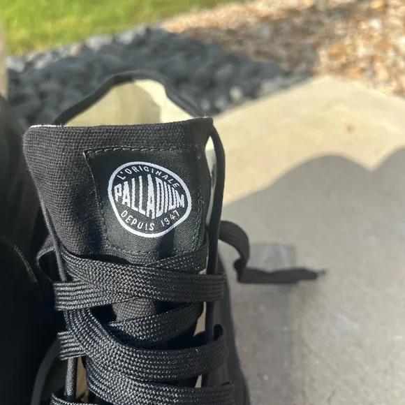 Palladium Black Athletic High-Top Shoes