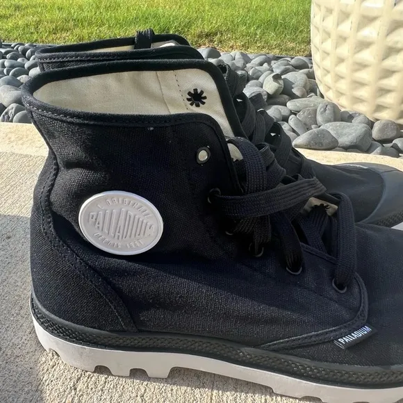 Palladium Black Athletic High-Top Shoes