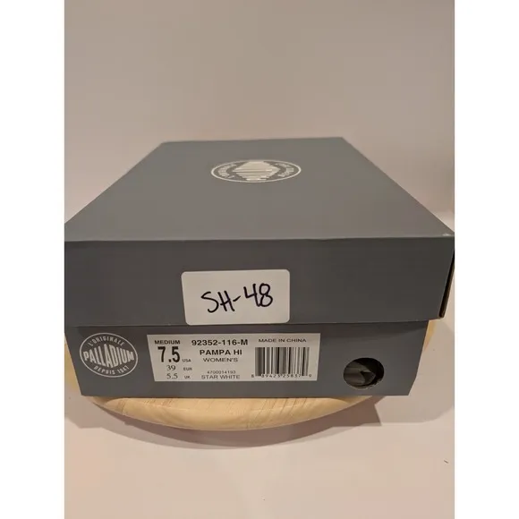 Palladium Pampa HI Sneakers Shoes Boots Canvas Womens Size 7.5 Star White New