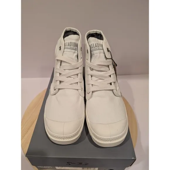 Palladium Pampa HI Sneakers Shoes Boots Canvas Womens Size 7.5 Star White New