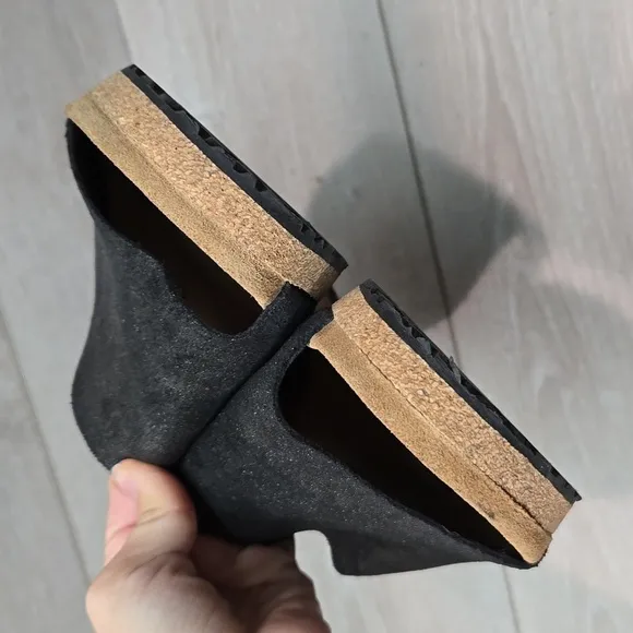 Papillio Womens Namica Comfort Leather Wedge Sandals shoes sz 40/9 Narrow