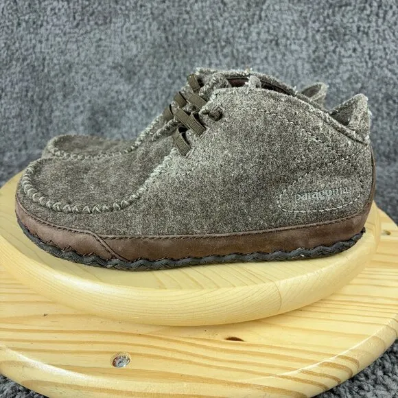 Patagonia Larry Alpaca Wool Chukka Boots Mens Size 7.5 Brown Lace Up Ankle