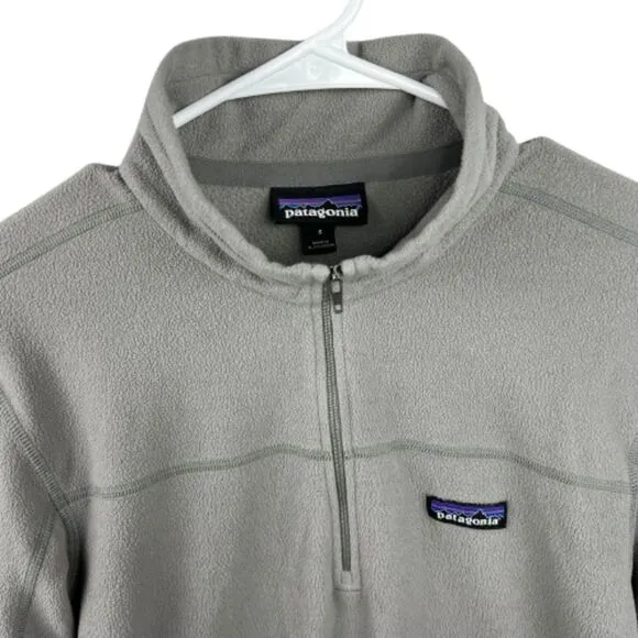 Patagonia Women's Gray Half Zip Fleece Sweater Size S