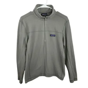 Patagonia Women's Gray Half Zip Fleece Sweater Size S