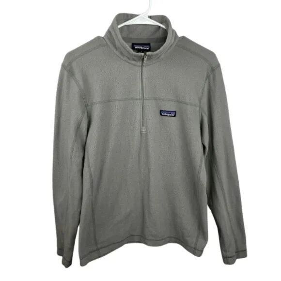 Patagonia Women's Gray Half Zip Fleece Sweater Size S