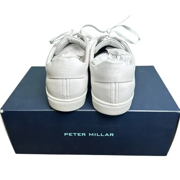 Peter Millar Vantage Lite Sneakers White Mens 11 Golf Casual Shoes New In Box