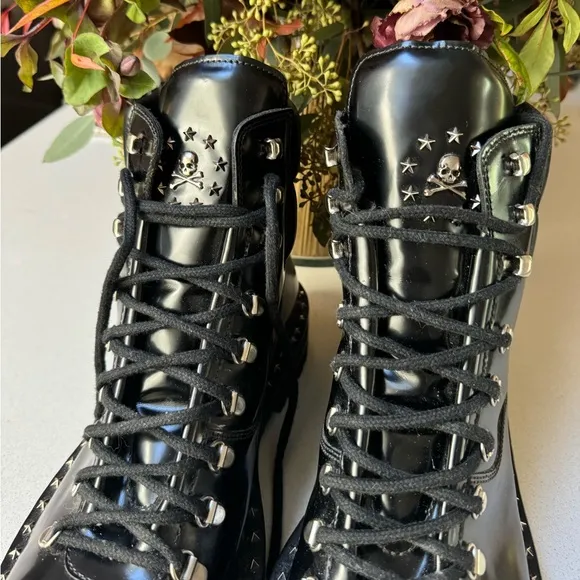 Philipp Plein Brand New Leather Boots