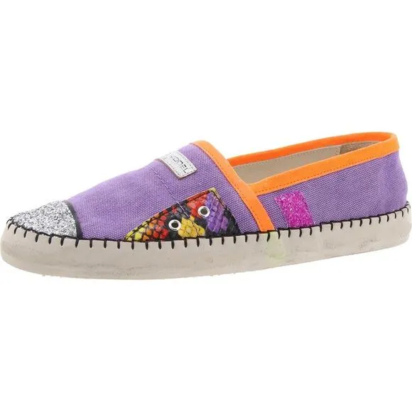 Philippe Model Paris Womens Marseille Purple Slip-On Sneakers Shoes New