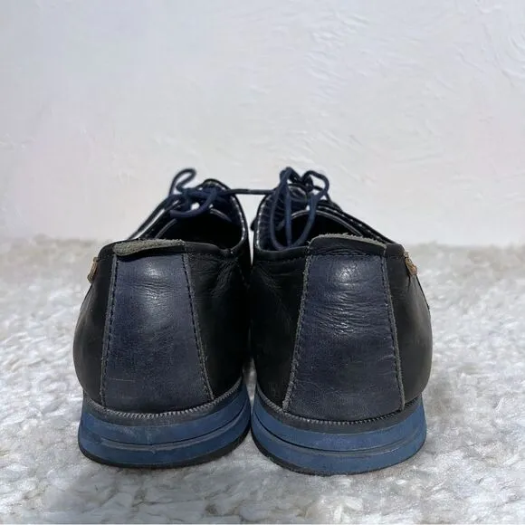 PIKOLINOS MENS OXFORD LEATHER SHOES Size 42 US 9 Black CASUAL LACE UP Comfort