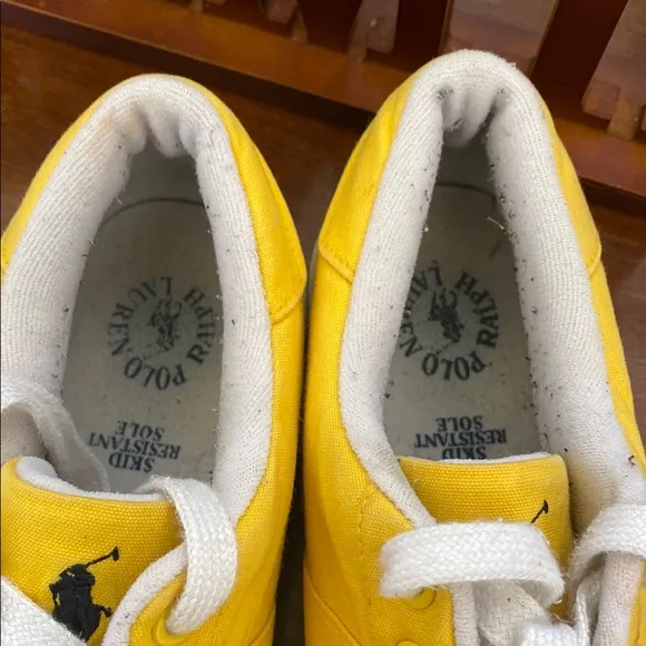 Polo by Ralph Lauren Yellow and White Sneakers