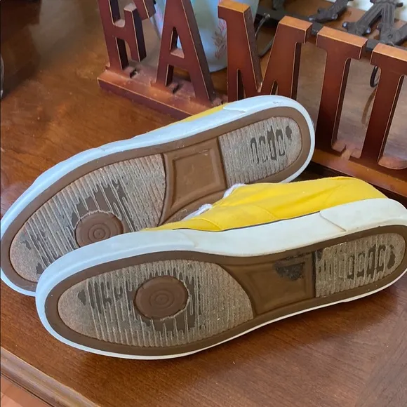 Polo by Ralph Lauren Yellow and White Sneakers